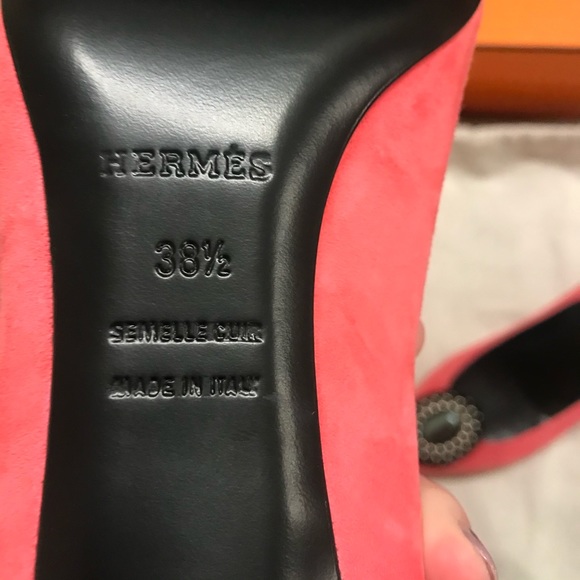 Hermès Petra jeweled velvet kitten heels-New w/box - Picture 6 of 7